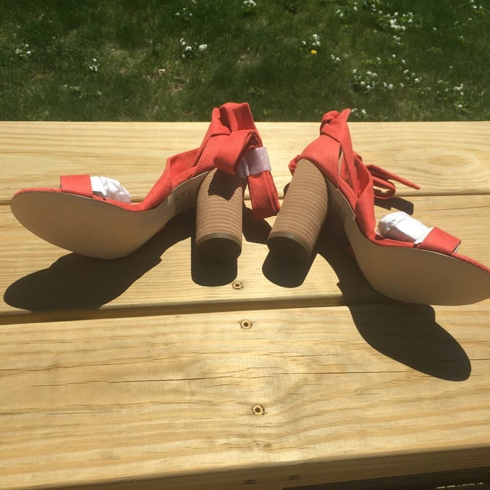 Call It Spring Defuria Ankle Wrap Sandal Orange 9 - Picture 5 of 14